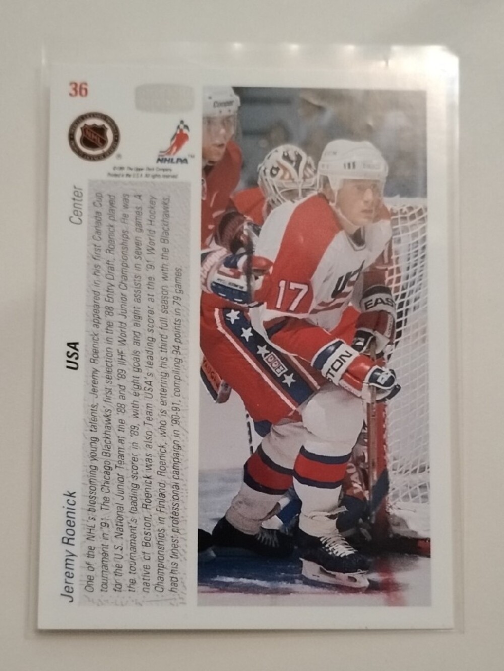 Jeremy Roenick Rookie Card / Hockey Trading Card Collection - Picture 10 of 14